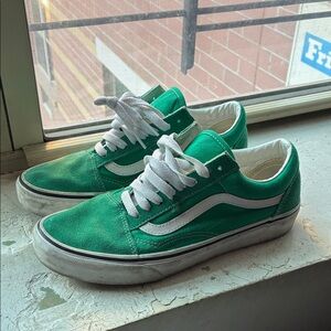 Vans Kids Emerald Green Sneakers